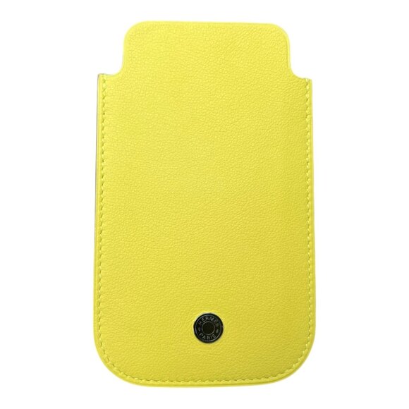 Hermes Swift Chevre Calfskin Lemon Yellow Credit Card Drivers License Wallet - Picture 10 of 10